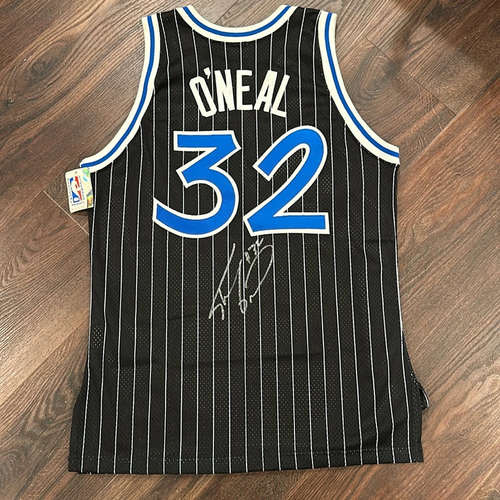 NWT Autograph Signed Shaquille Shaq O’Neal Vintage Orlando Magic Jersey New